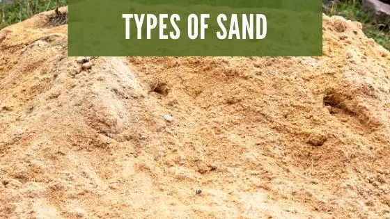types of sand